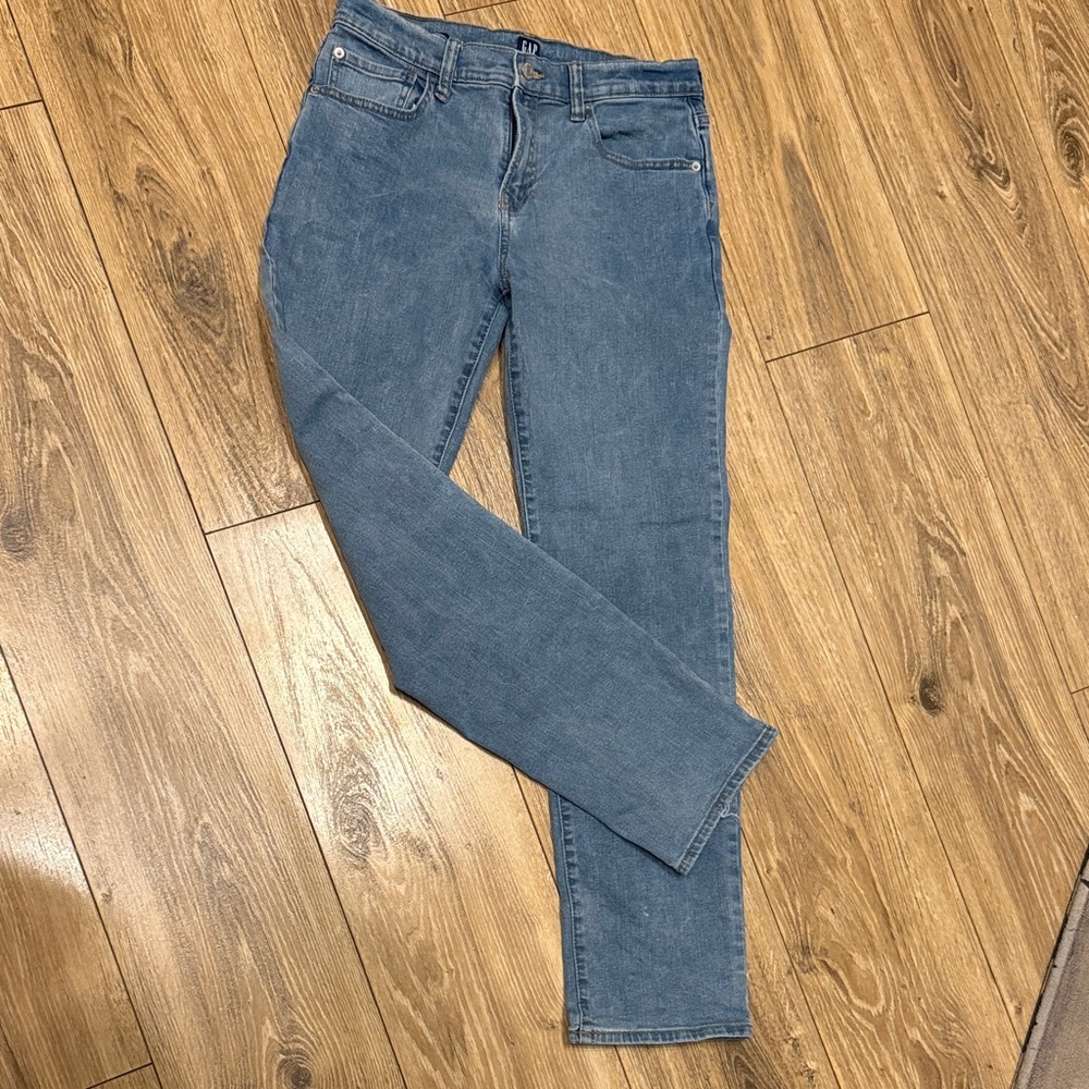 GAP Boys Straight Leg Jeans in Light Blue